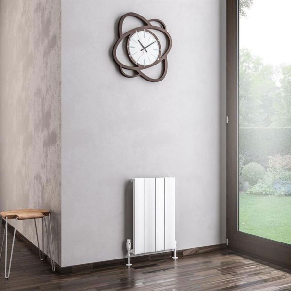 Eastbrook Fairford 600 x 375 Matt White Aluminium Designer Radiator #2