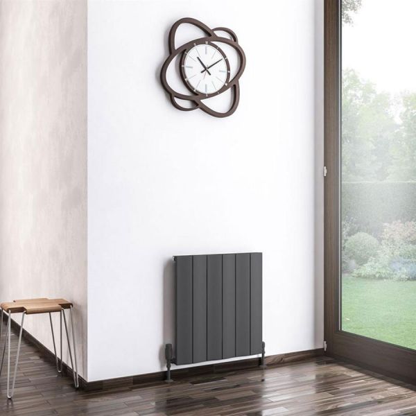 Eastbrook Fairford 600 x 565 Matt Anthracite Aluminium Designer Radiator #2