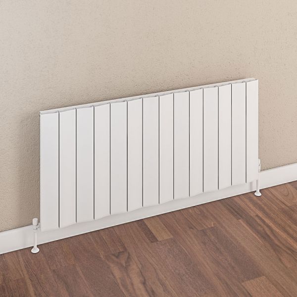 Eastbrook Fairford 600 x 945 Horizontal Matt White Designer Aluminium Radiator