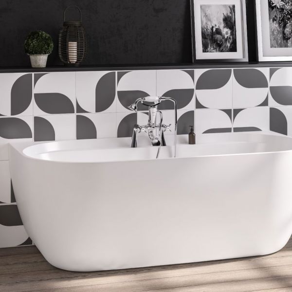 Eastbrook Grafton D Shape Freestanding Bath 1650 x 790 #2