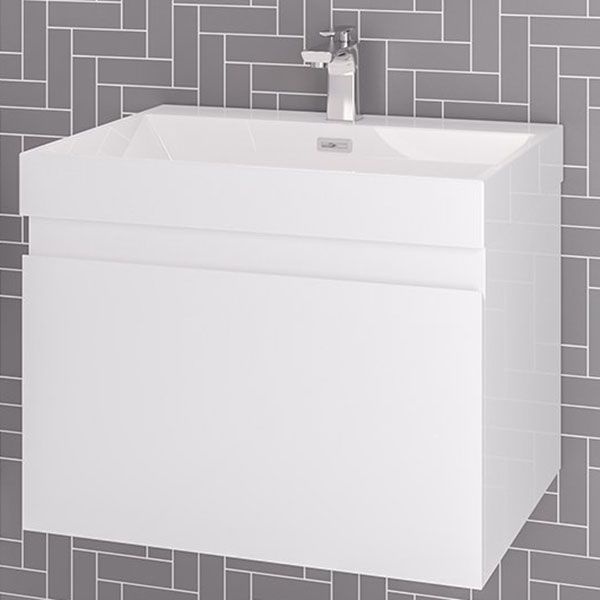 Eastbrook Gravina 600 White Wall Hung Vanity Unit