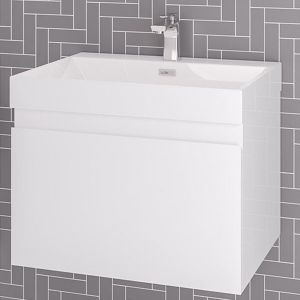 Eastbrook Gravina 600 White Wall Hung Vanity Unit