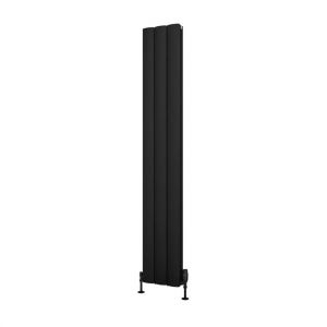 Eastbrook Guardia 1800 x 280 Matt Black Aluminium Designer Radiator