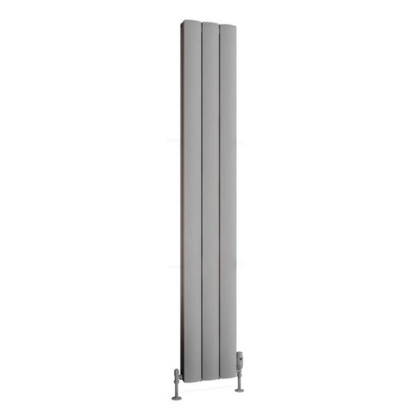 Eastbrook Guardia 1800 x 280 Matt Grey Aluminium Designer Radiator