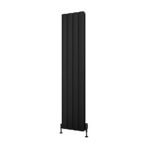 Eastbrook Guardia 1800 x 375 Matt Black Aluminium Designer Radiator