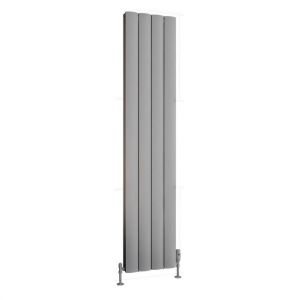 Eastbrook Guardia 1800 x 375 Matt Grey Aluminium Designer Radiator