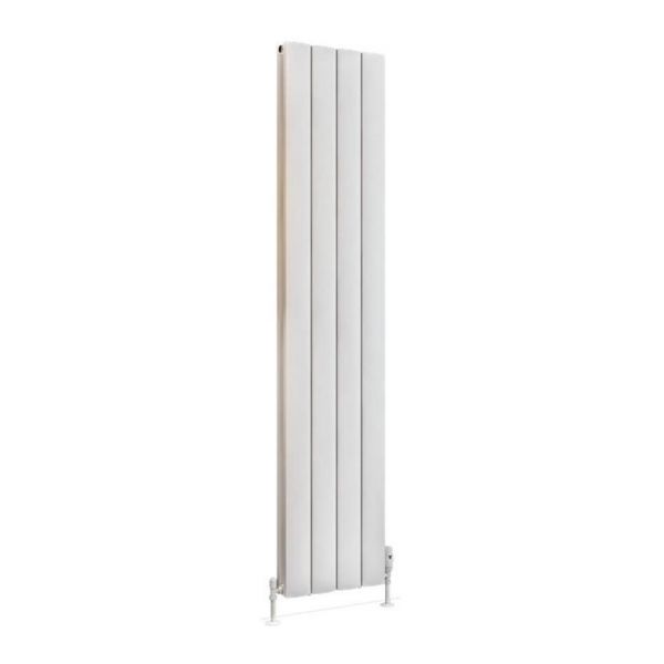 Eastbrook Guardia 1800 x 375 Matt White Aluminium Designer Radiator