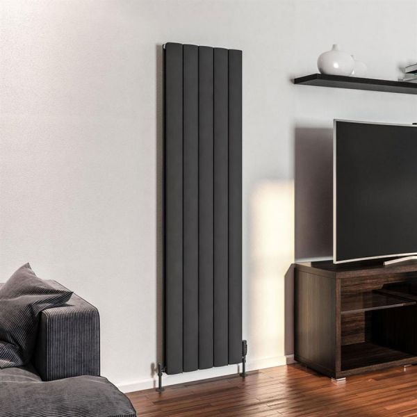 Eastbrook Guardia 1800 x 470 Matt Anthracite Aluminium Designer Radiator #2