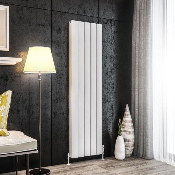 Eastbrook Guardia 1800 x 470 Matt White Aluminium Designer Radiator #2