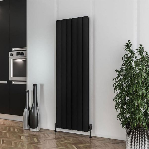 Eastbrook Guardia 1800 x 565 Matt Black Aluminium Designer Radiator #2