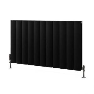 Eastbrook Guardia 600 x 1040 Matt Black Aluminium Designer Radiator