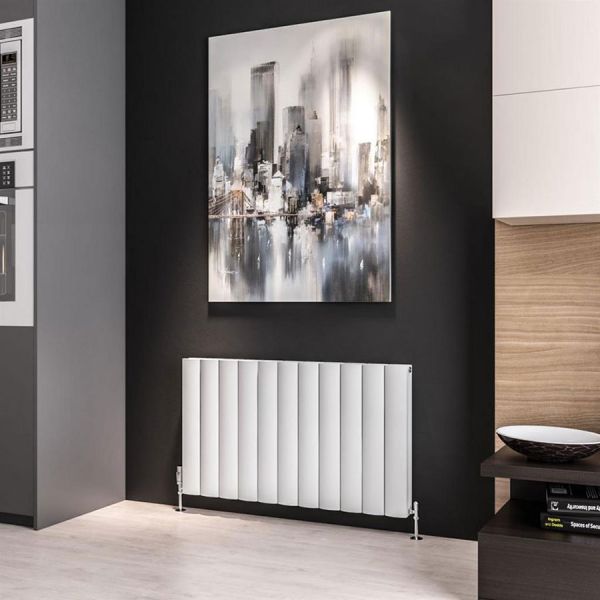 Eastbrook Guardia 600 x 1040 Matt White Aluminium Designer Radiator #2