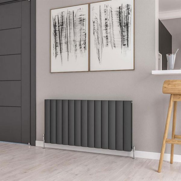 Eastbrook Guardia 600 x 1230 Matt Anthracite Aluminium Designer Radiator #2