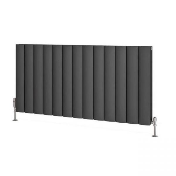 Eastbrook Guardia 600 x 1230 Matt Anthracite Aluminium Designer Radiator