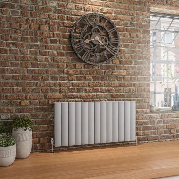 Eastbrook Guardia 600 x 1230 Matt Grey Aluminium Designer Radiator #2