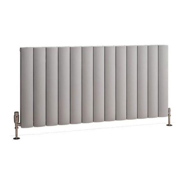 Eastbrook Guardia 600 x 1230 Matt Grey Aluminium Designer Radiator