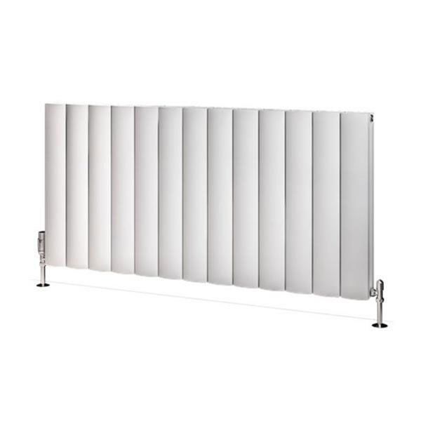 Eastbrook Guardia 600 x 1230 Matt White Aluminium Designer Radiator