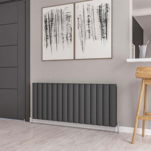Eastbrook Guardia 600 x 1420 Matt Anthracite Aluminium Designer Radiator #2