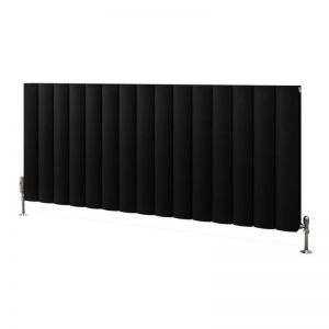Eastbrook Guardia 600 x 1420 Matt Black Aluminium Designer Radiator