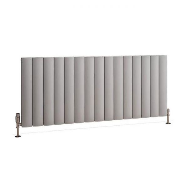 Eastbrook Guardia 600 x 1420 Matt Grey Aluminium Designer Radiator
