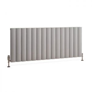 Eastbrook Guardia 600 x 1420 Matt Grey Aluminium Designer Radiator