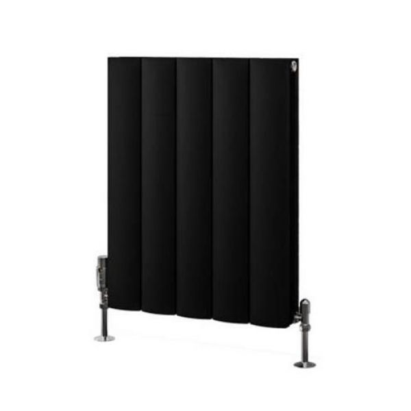 Eastbrook Guardia 600 x 470 Matt Black Aluminium Designer Radiator