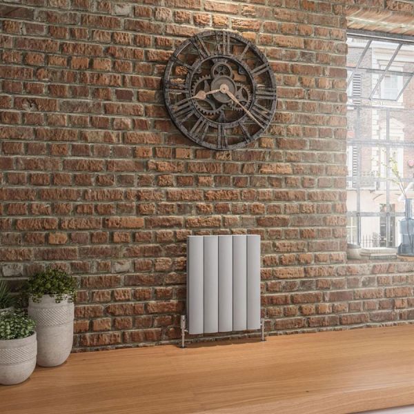 Eastbrook Guardia 600 x 470 Matt Grey Aluminium Designer Radiator #2