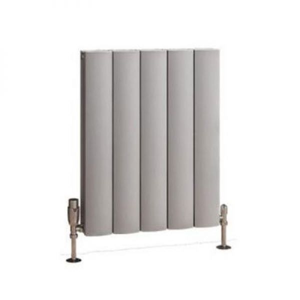 Eastbrook Guardia 600 x 470 Matt Grey Aluminium Designer Radiator