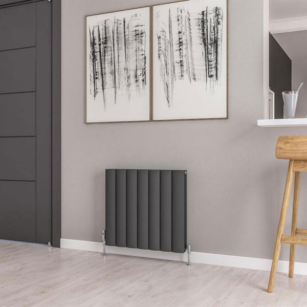Eastbrook Guardia 600 x 660 Matt Anthracite Aluminium Designer Radiator #2
