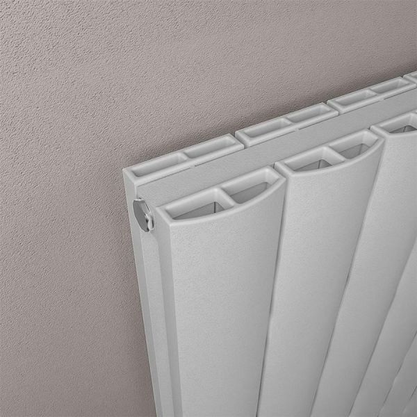 Eastbrook Guardia 600 x 660 Matt Grey Aluminium Designer Radiator #3