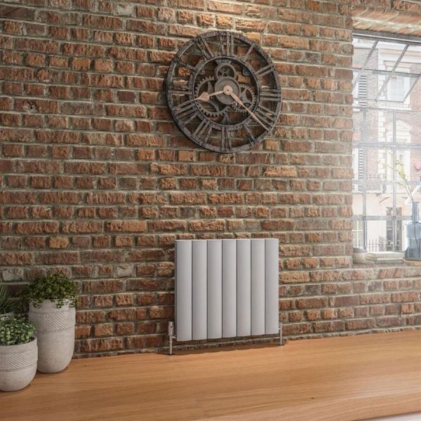 Eastbrook Guardia 600 x 660 Matt Grey Aluminium Designer Radiator #2