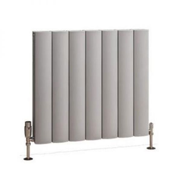 Eastbrook Guardia 600 x 660 Matt Grey Aluminium Designer Radiator