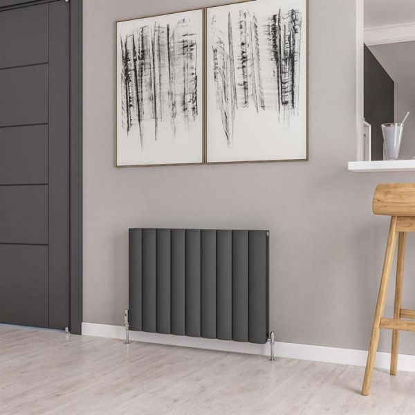 Eastbrook Guardia 600 x 850 Matt Anthracite Aluminium Designer Radiator #2
