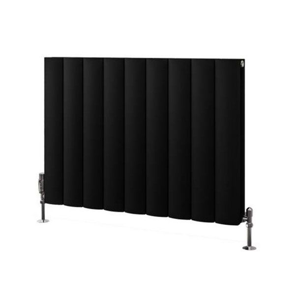 Eastbrook Guardia 600 x 850 Matt Black Aluminium Designer Radiator