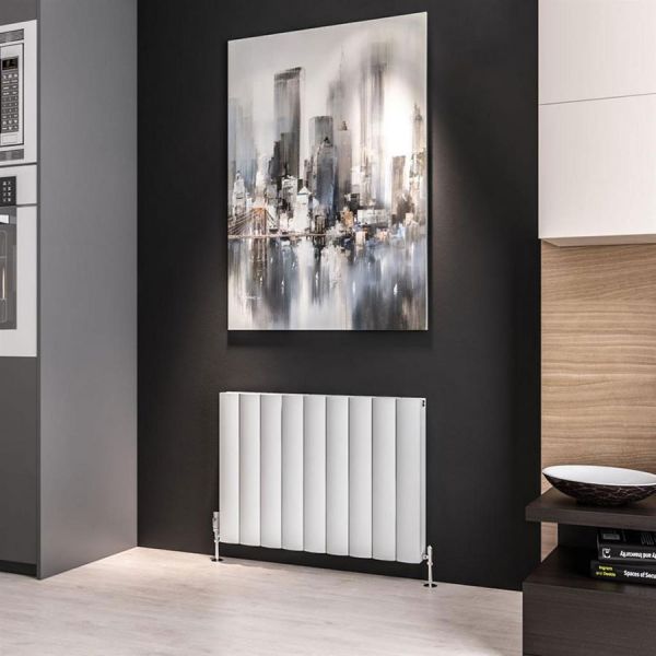 Eastbrook Guardia 600 x 850 Matt White Aluminium Designer Radiator #2