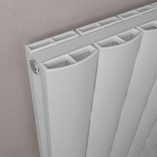 Eastbrook Guardia 1200 x 565 Matt Grey Aluminium Designer Radiator #3