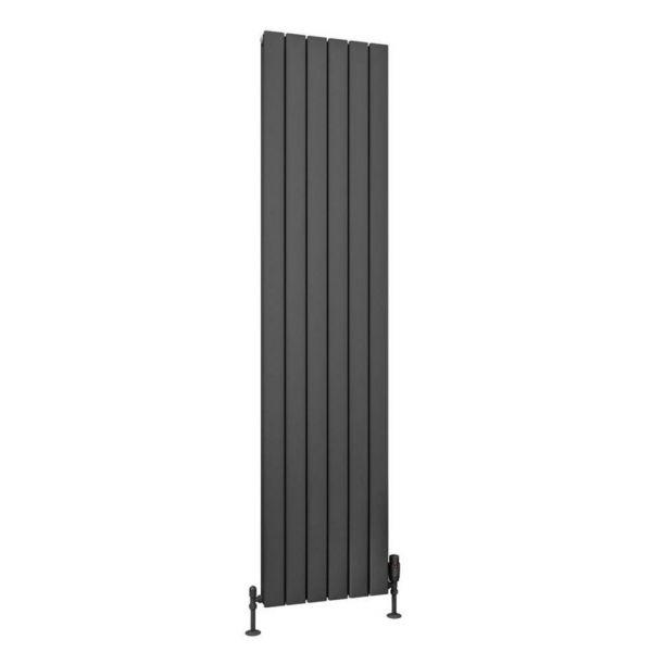 Eastbrook Hadleigh 1800 x 415 Matt Anthracite Aluminium Designer Radiator