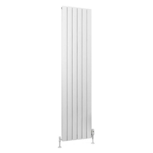 Eastbrook Hadleigh 1800 x 415 Matt White Aluminium Designer Radiator