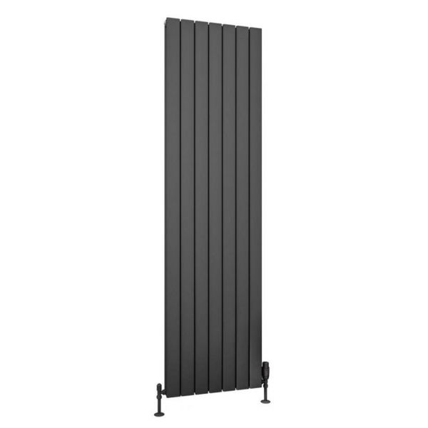 Eastbrook Hadleigh 1800 x 485 Matt Anthracite Aluminium Designer Radiator
