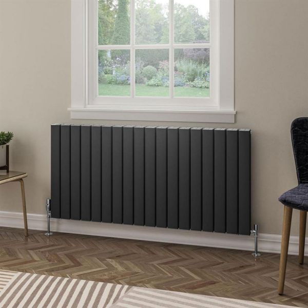 Eastbrook Hadleigh 600 x 1255 Matt Anthracite Aluminium Designer Radiator #2