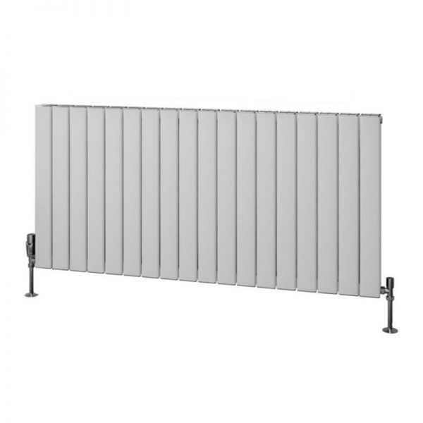 Eastbrook Hadleigh 600 x 1255 Matt White Aluminium Designer Radiator