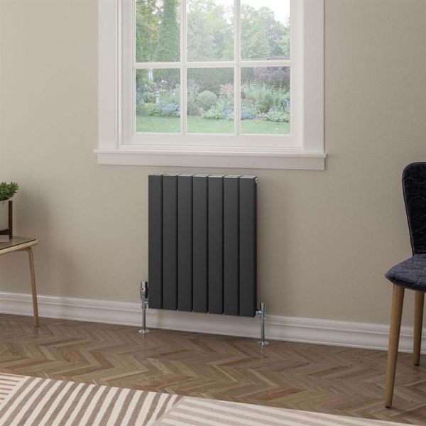 Eastbrook Hadleigh 600 x 485 Matt Anthracite Aluminium Designer Radiator #2