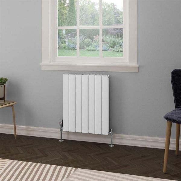 Eastbrook Hadleigh 600 x 485 Matt White Aluminium Designer Radiator #2