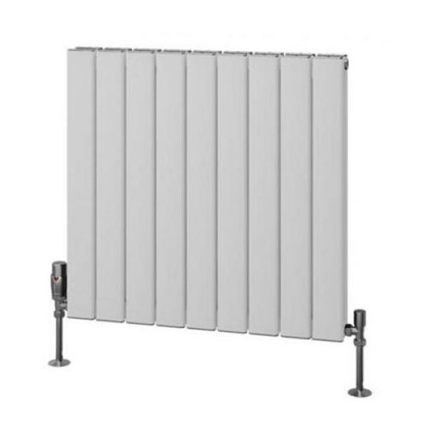 Eastbrook Hadleigh 600 x 625 Matt White Aluminium Designer Radiator