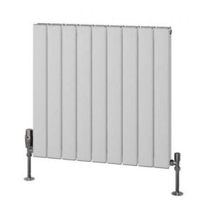 Eastbrook Hadleigh 600 x 625 Matt White Aluminium Designer Radiator
