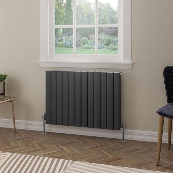 Eastbrook Hadleigh 600 x 835 Matt Anthracite Aluminium Designer Radiator #2
