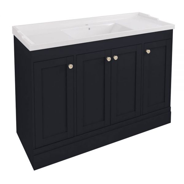 Eastbrook Hardwick 1200 Anthracite Floor Standing Square Vanity Unit