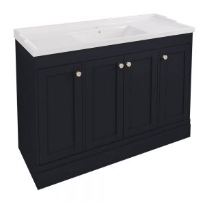 Eastbrook Hardwick 1200 Anthracite Floor Standing Square Vanity Unit