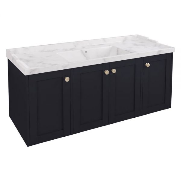 Eastbrook Hardwick 1200 Anthracite Wall Hung Square Vanity Unit