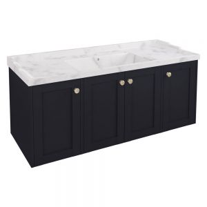 Eastbrook Hardwick 1200 Anthracite Wall Hung Square Vanity Unit